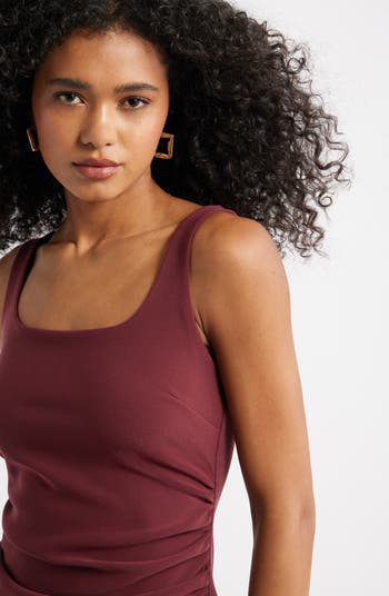 Bonded Crepe Midi Dress