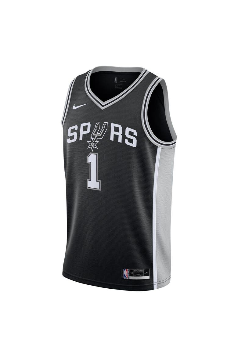 Youth Nike Victor Wembanyama Black San Antonio Spurs Swingman Jersey - Icon Edition, Alternate, color, Black