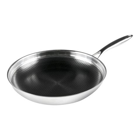 Black Cube 12-1/2 Inch Stainless/Nonstick Hybrid Fry Pan