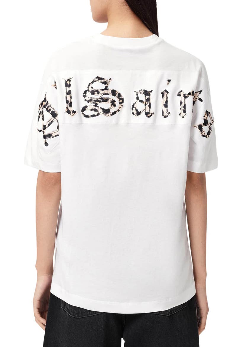 Fuse Etta Oversize Appliqué Cotton Graphic T-Shirt, Alternate, color, OPTIC WHITE