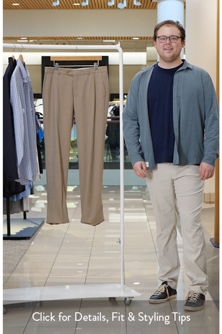 Lightweight Flat Front Mesh Weave Wool Dress Pants video