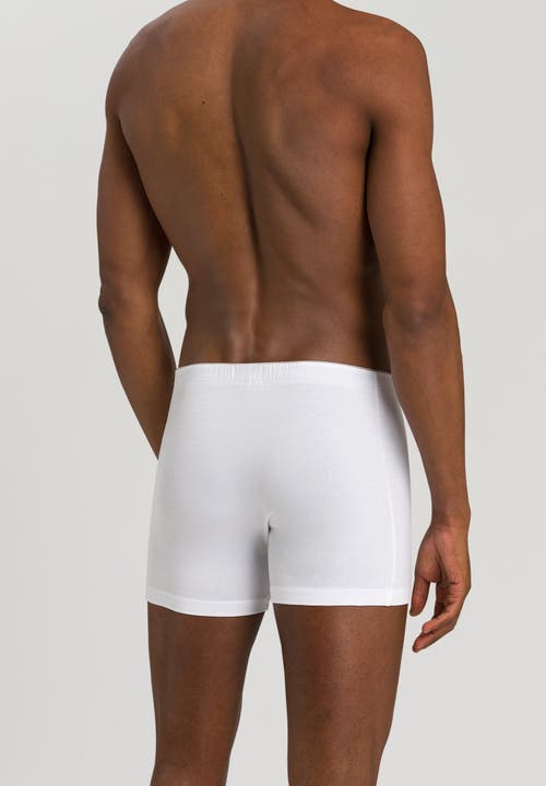 Hanro Natural Function Tencel And Cotton Boxer Brief In White