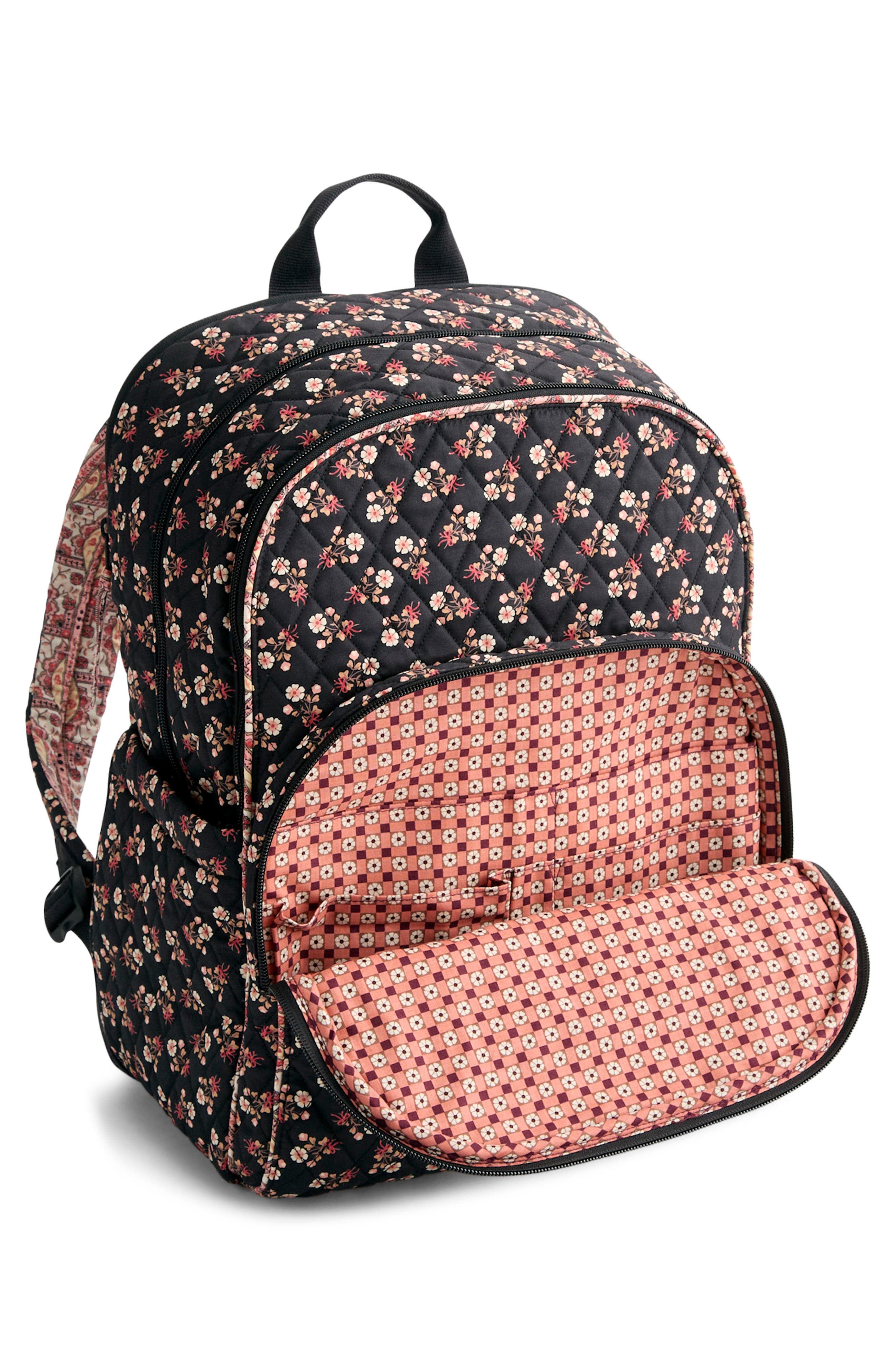 VERA BRADLEY Large Bancroft Quilted Backpack, Alternate, color, Melissa Ditsy