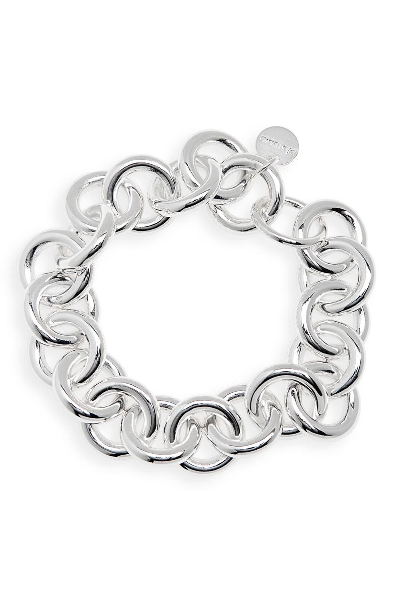 Lié Studio The Marianne Chain Bracelet, Main, color, Silver Plating