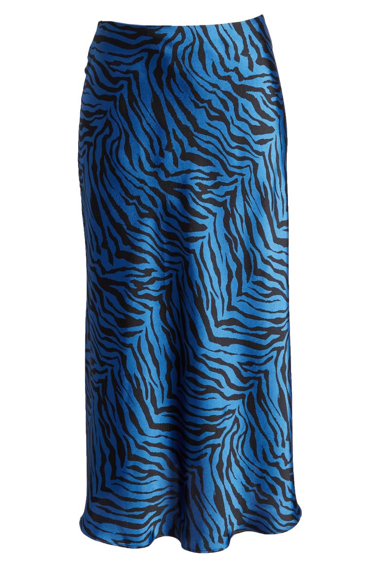 Davis Leopard Print Midi Skirt, Alternate, color, SAPPHIRE