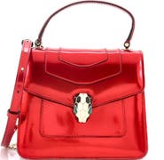 Pre-Owned Bvlgari Serpenti Top Handle Bag Patent Small