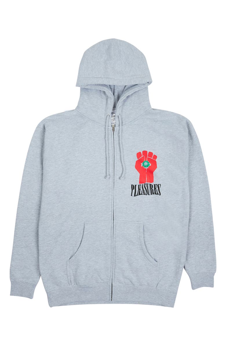 PLEASURES HST Graphic Zip Hoodie, Alternate, color, 