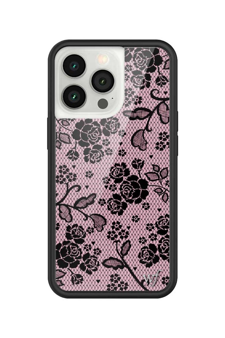 Lace Lover iPhone Case, Alternate, color, Pink