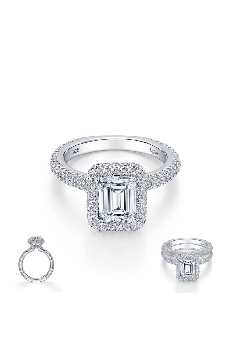 Lafonn Simulated Diamond Halo Ring, Alternate, color, 
