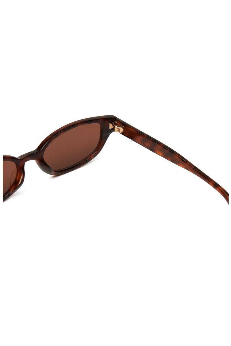 Gia Rectangular Gradient Sunglasses, Alternate, color, GIA FIERY TORTOISE / COGNAC