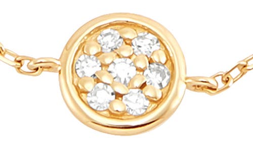 Frankie & Zoe Pavé Diamond Circle Bracelet In Gold