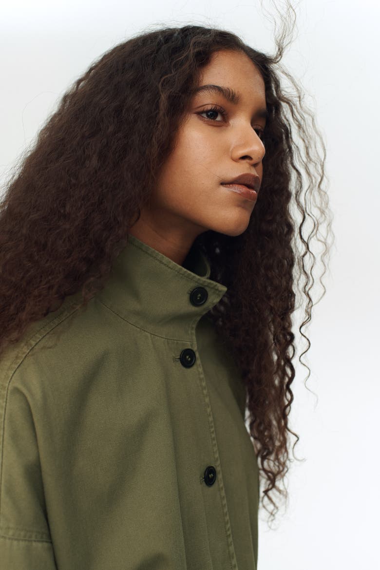 Twill Jacket, Alternate, color, Khaki green