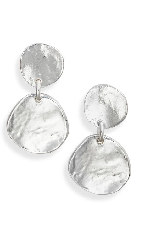Medallion Disc Drop Earrings
