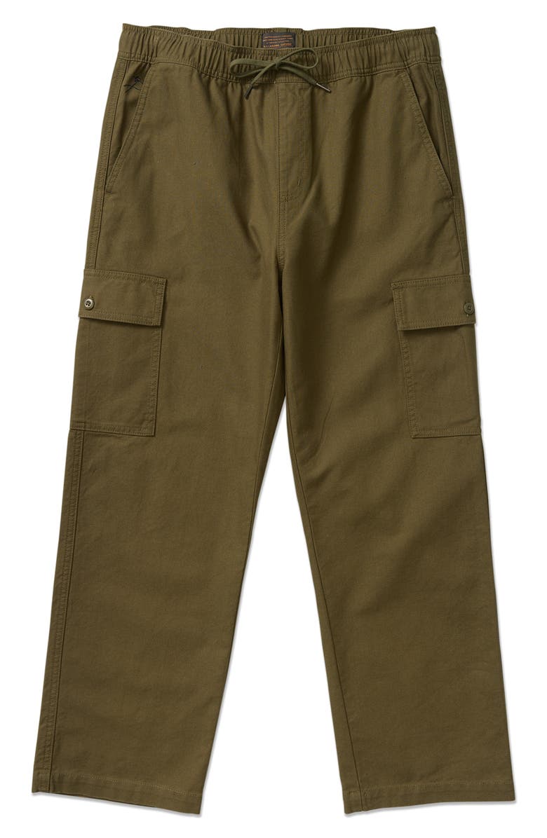 Billabong Mill Spec Garage Drawstring Cargo Pants, Alternate, color, Militant