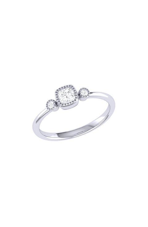 La Vie Cushion Cut Diamond Ring - 0.11ct.