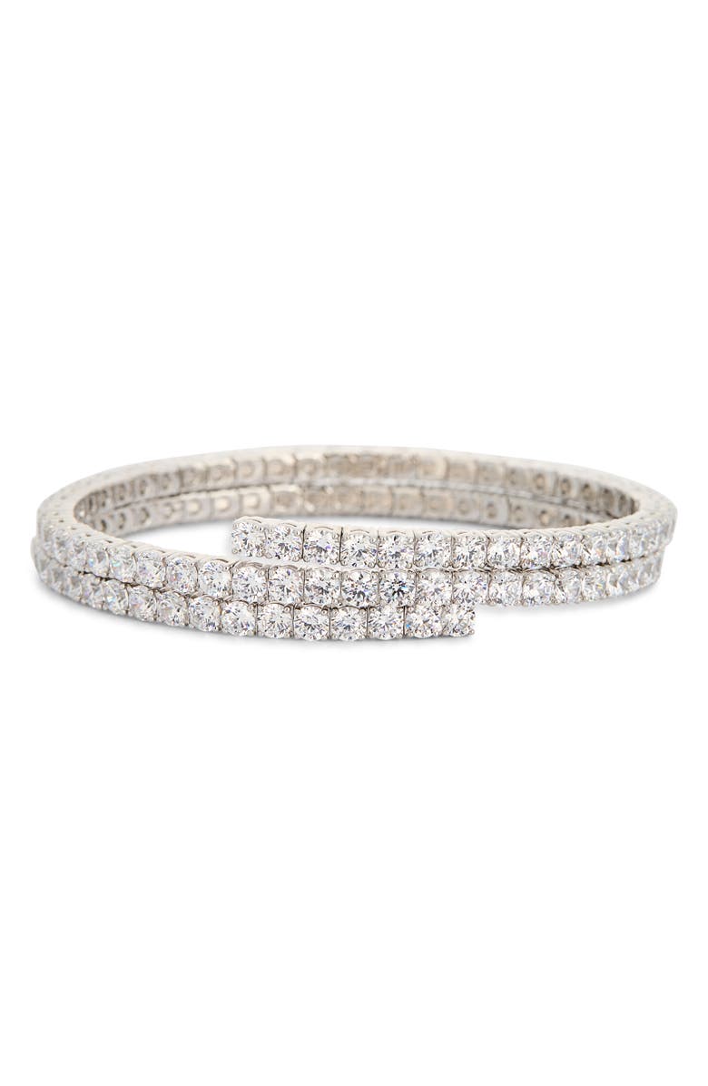 Nadri Crystal Wrap Tennis Bracelet, Main, color,