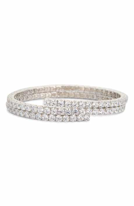 Nadri Crystal Wrap Tennis Bracelet