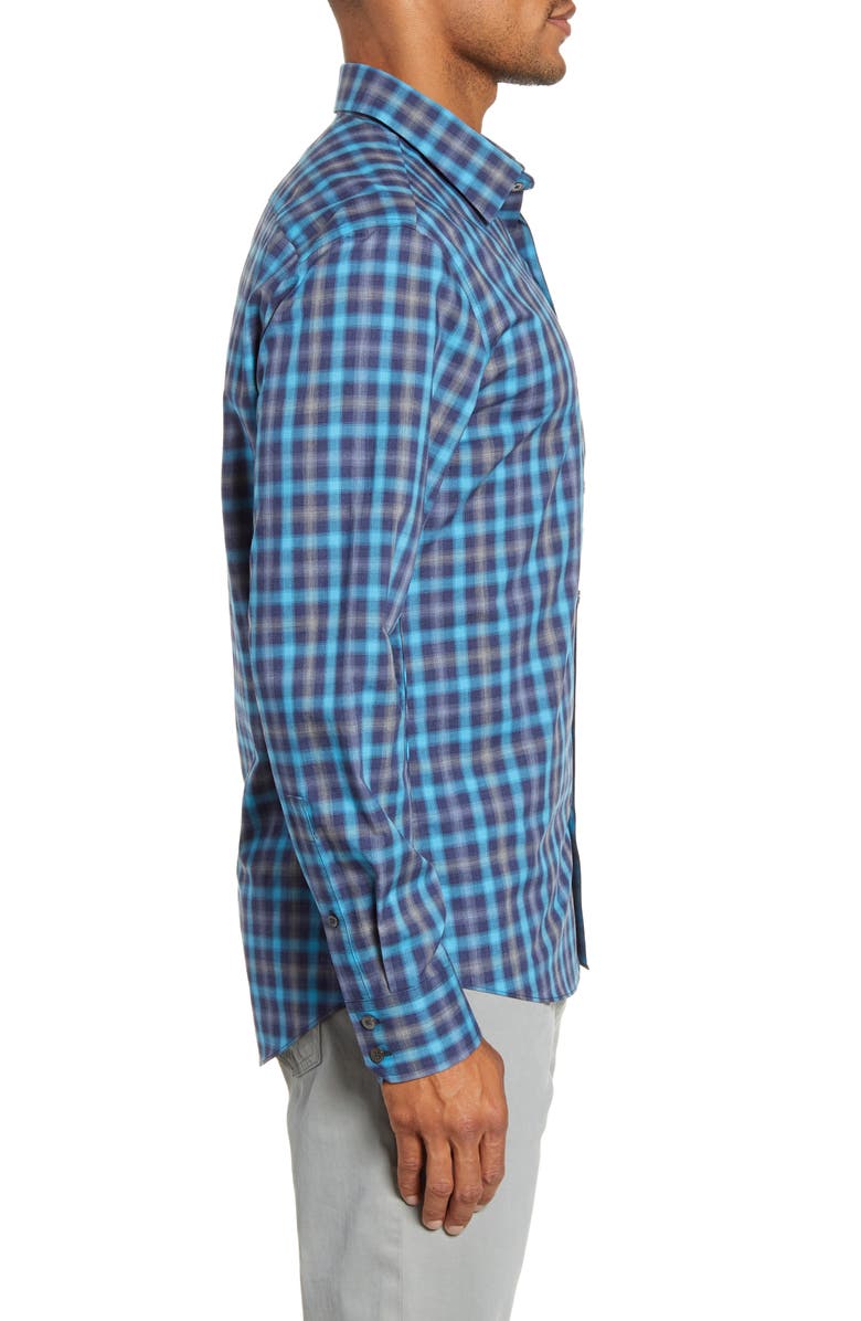 Zachary Prell Ojeda Regular Fit Plaid Button-Up Shirt, Alternate, color, 