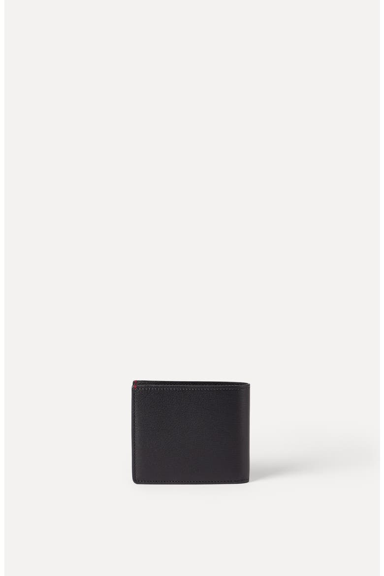 Grained leather wallet, Alternate, color, Black