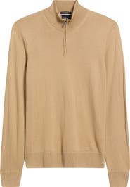BOSS Ebenji Wool Quarter Zip Sweater