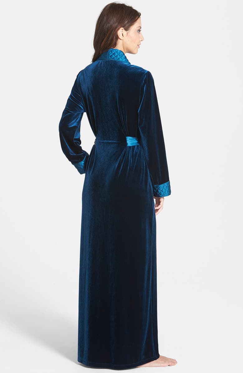 Jonquil Long Velvet Robe, Alternate, color, 