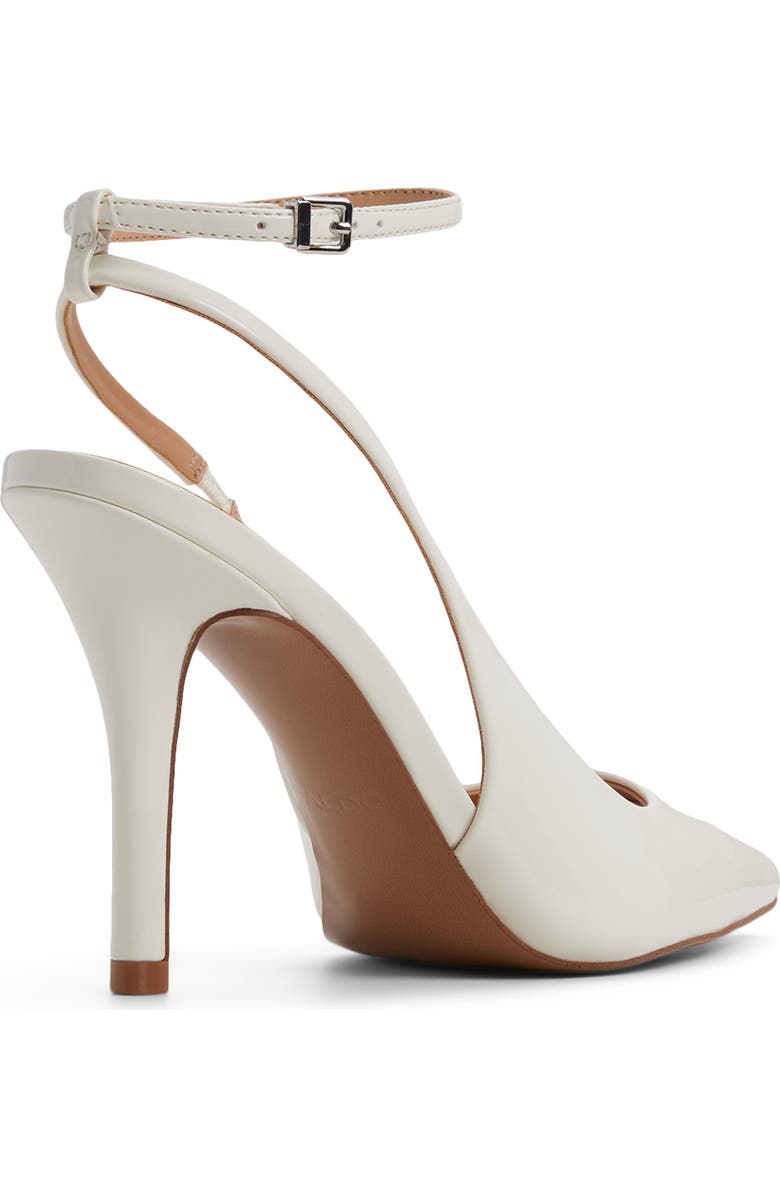 ALDO Nikoletta Pointed Toe Ankle Strap Pump, Alternate, color, Other White