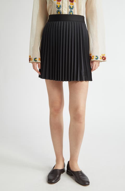 Court Pleated Miniskirt
