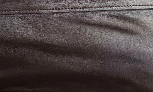 Vellapais Smooth Leather Jacket In Dark Brown