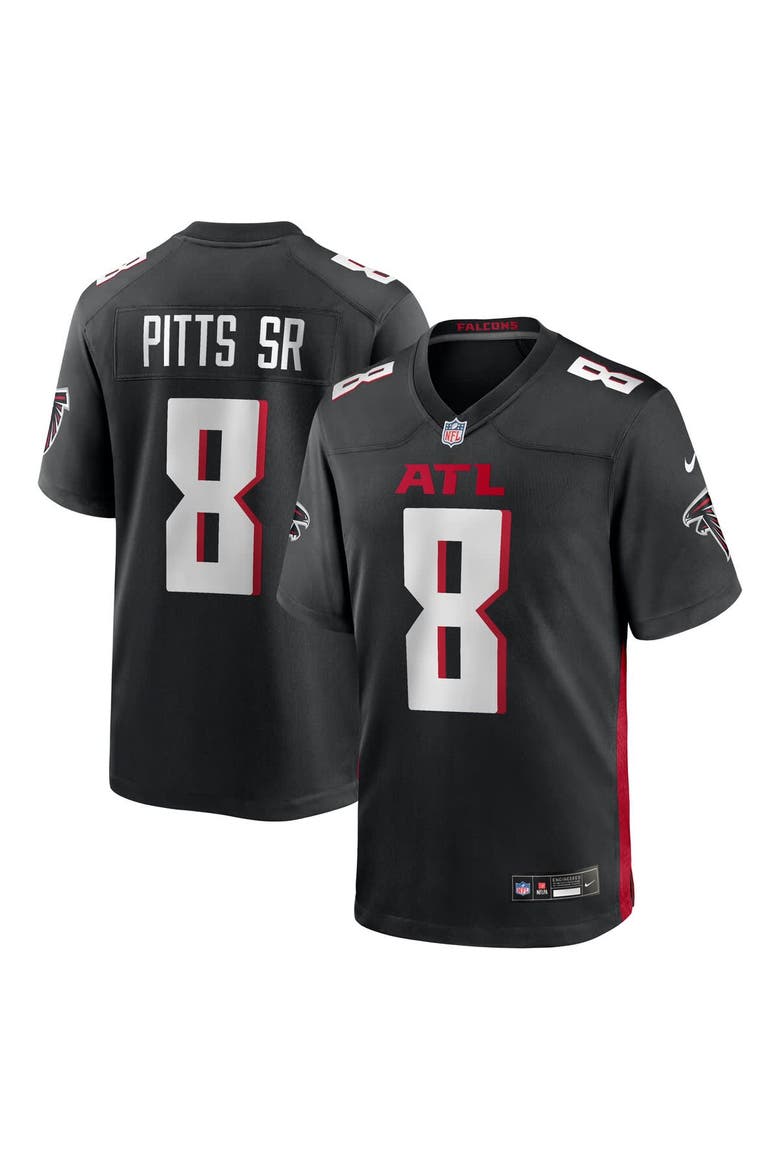 Men's Nike Kyle Pitts Sr. Black Atlanta Falcons Team  Game Jersey, Alternate, color, Black