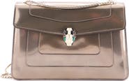 Pre-Owned Bvlgari Serpenti Forever Shoulder Bag Metallic Leather Medium