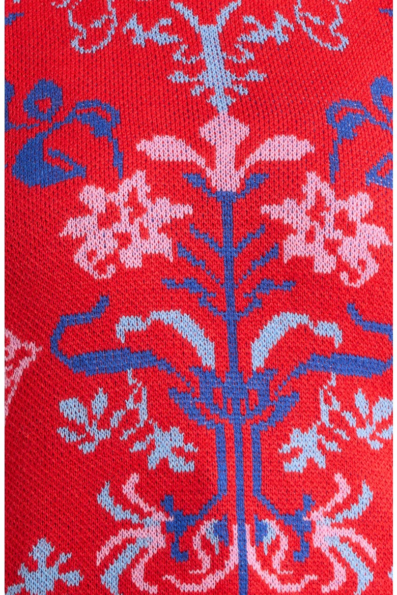 Almila Pattern Sweater, Alternate, color, RED-MULTI
