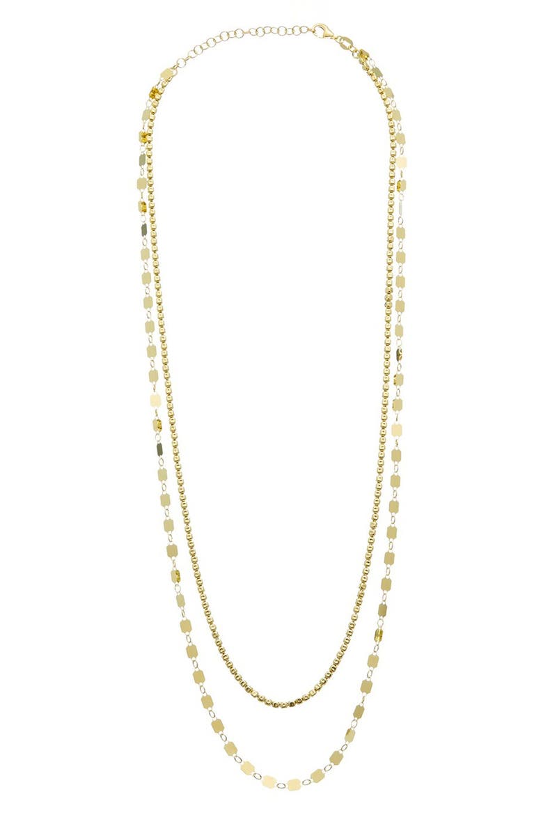Multi Strand Necklace, Main, color, YELLOW