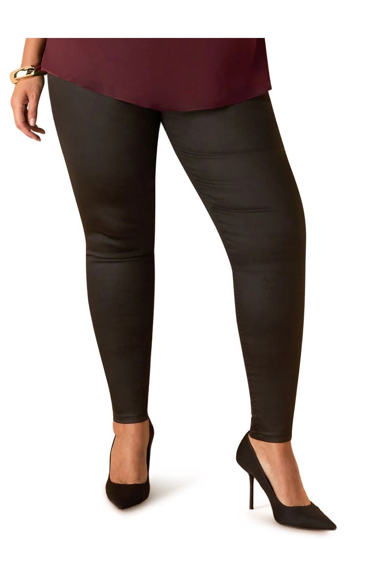 Live Unlimited Coated Jegging, Alternate, color, Black