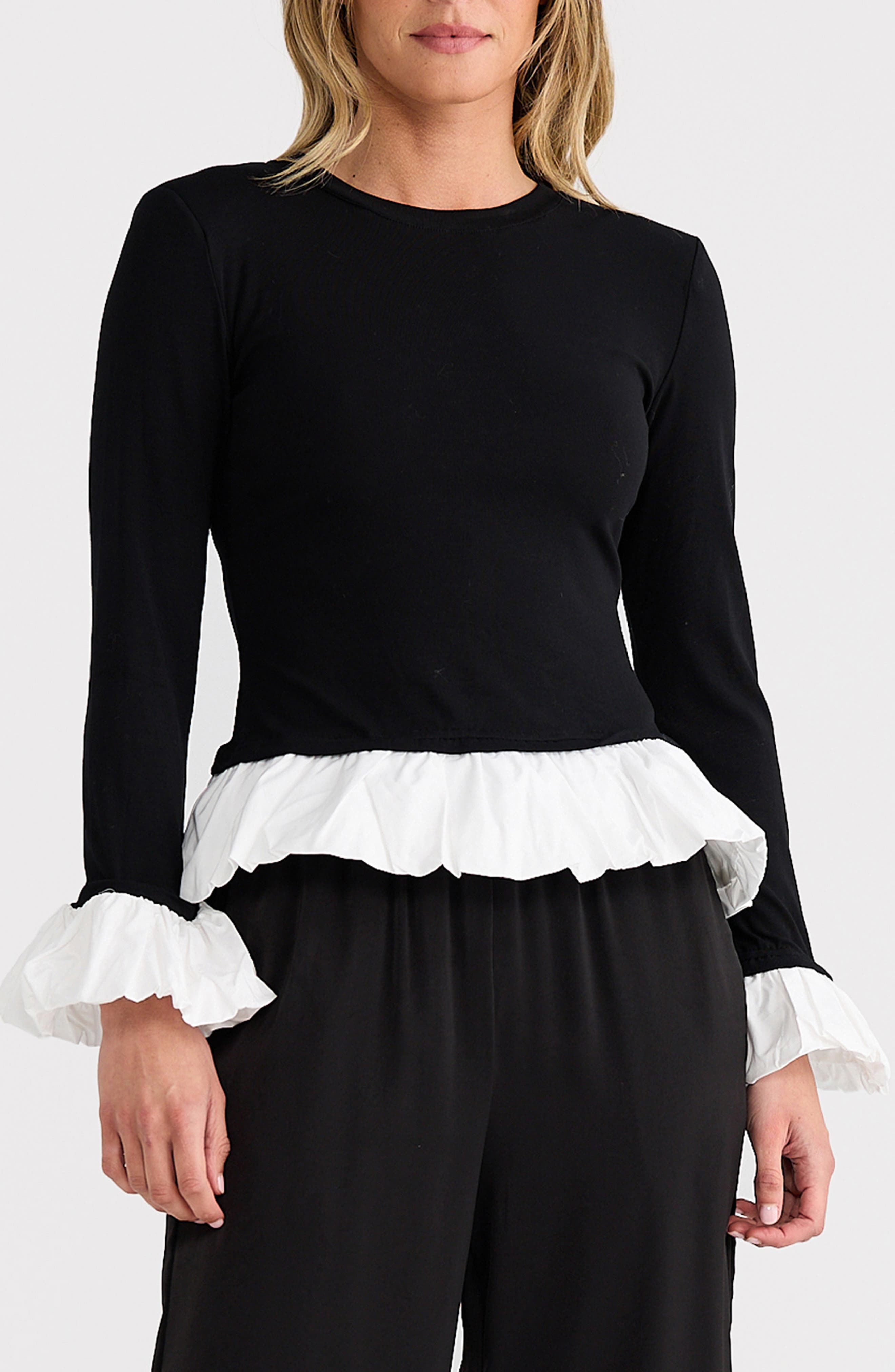selected BLACK W/ WHITE