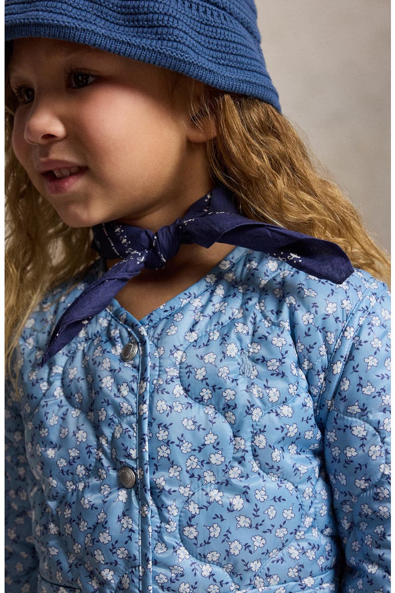 Kids' Floral Quilted Jacket, Alternate, color, GEORGEANA FLORAL