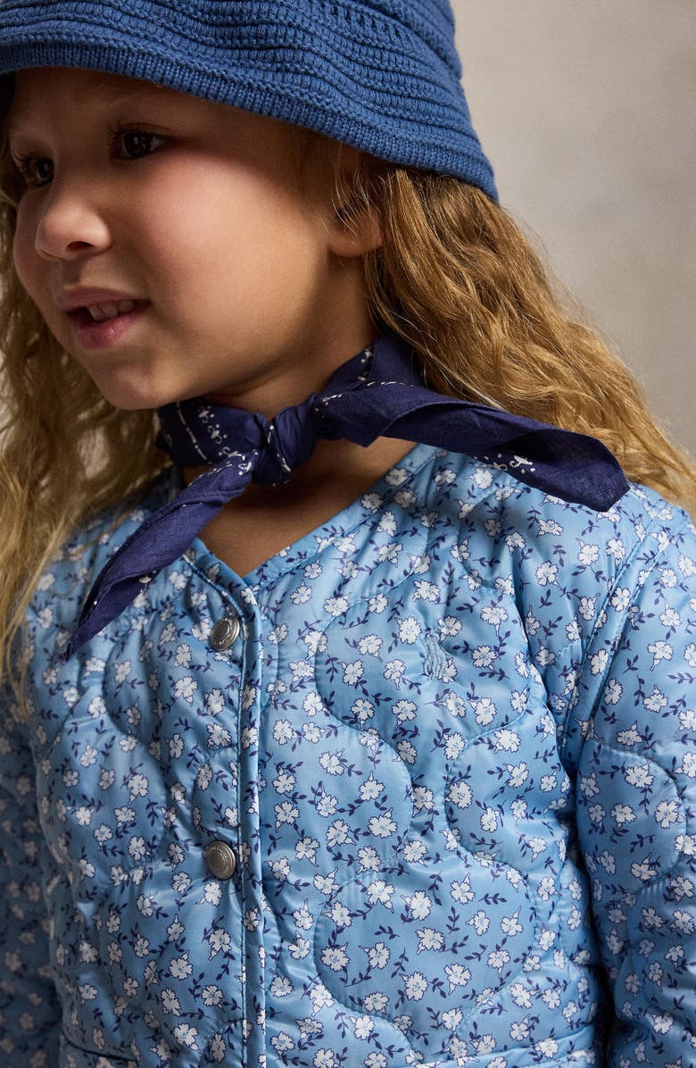 Polo Ralph Lauren Kids' Floral Quilted Jacket, Alternate, color, Georgeana Floral