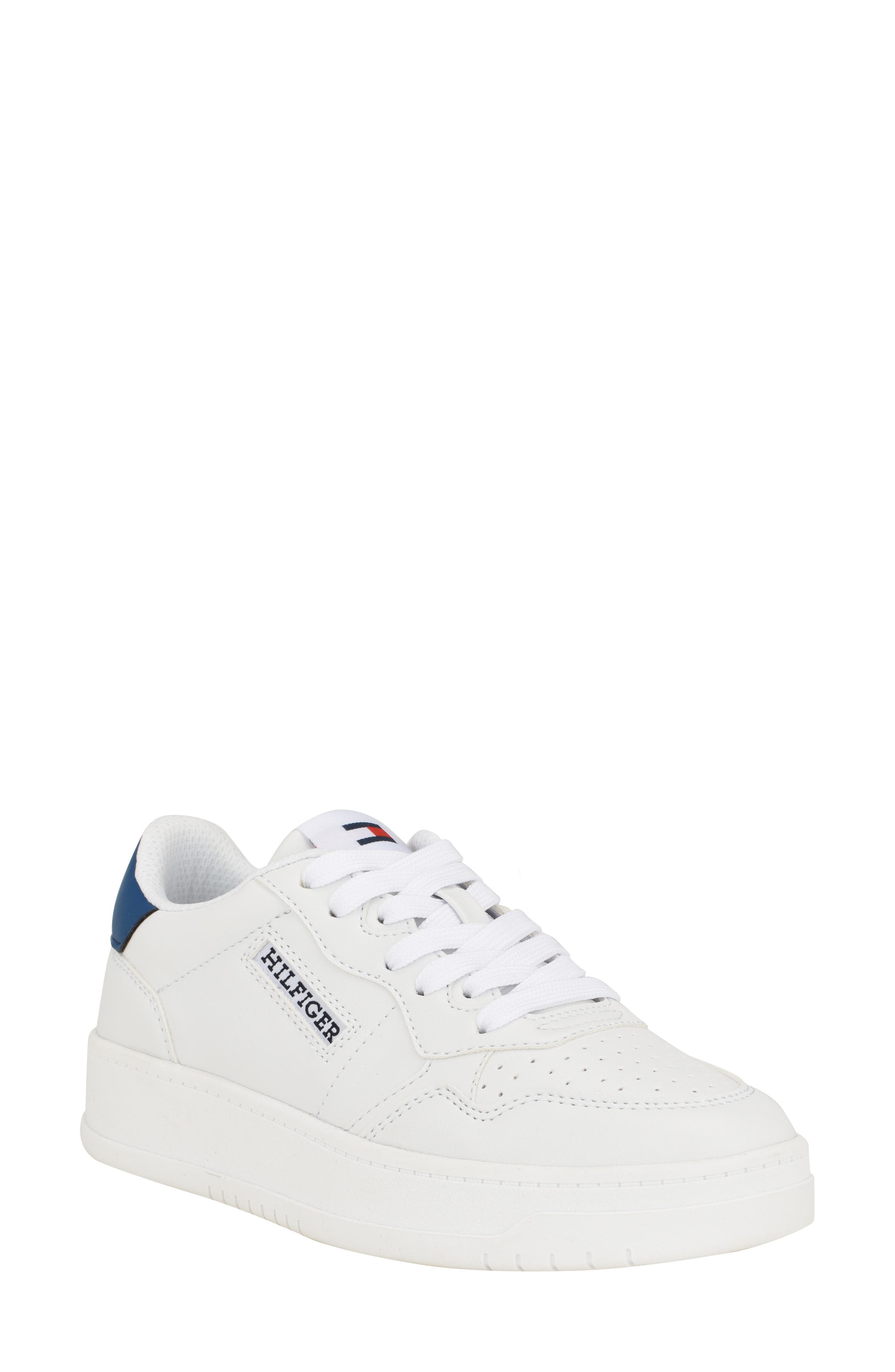 Tommy Hilfiger Dunner Platform Sneaker, Main, color, White/Blue