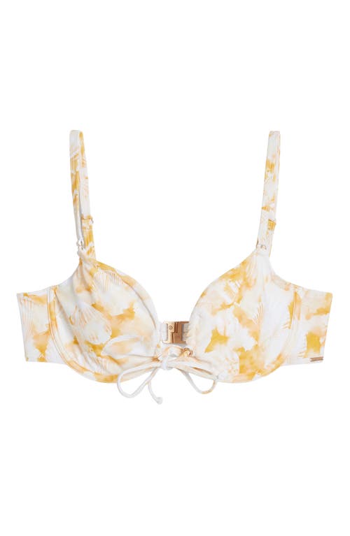 Desigual Ruched Underwire Bikini Top In Multi