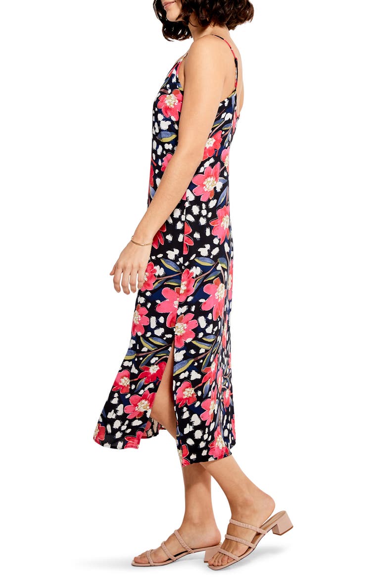 Flower Burst Floral Slipdress, Alternate, color, PINK MULTI
