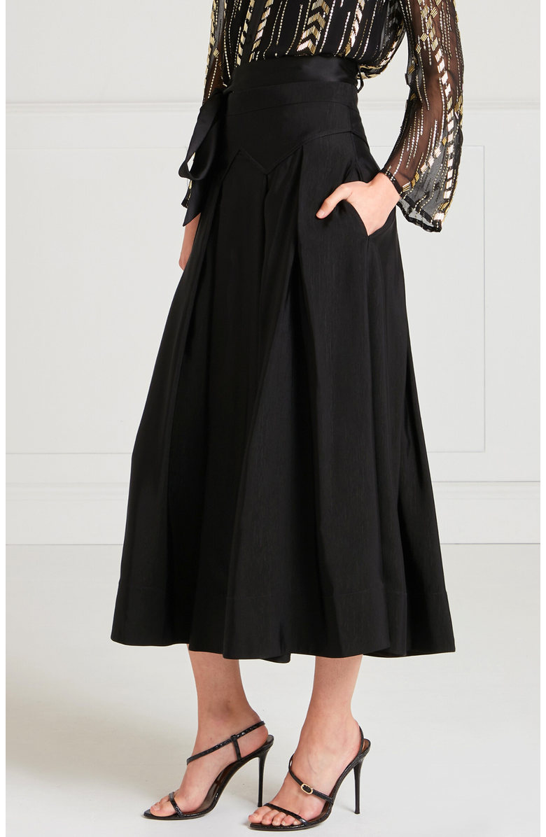 Temperley London Elodie Skirt, Alternate, color, Black