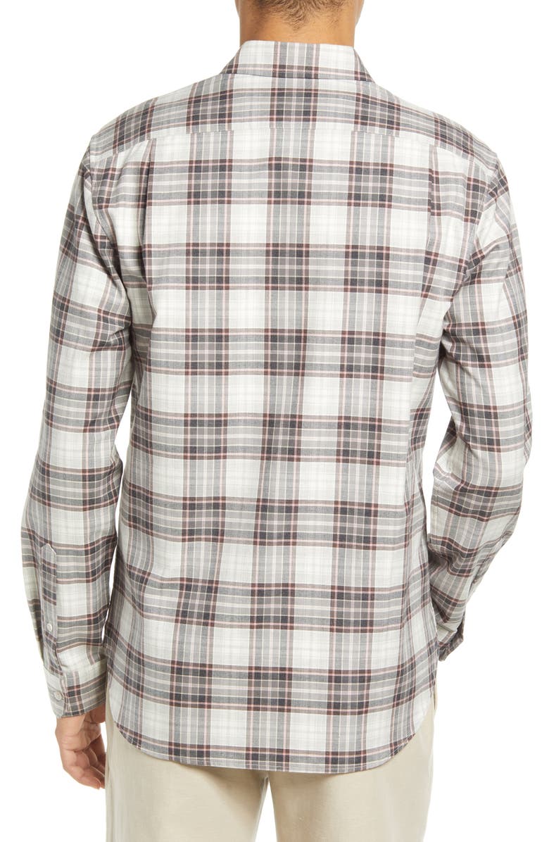Vince Plaid Classic Fit Cotton Button-Up Shirt, Alternate, color, 
