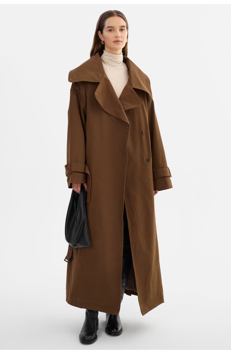 LAMARQUE Josephine | Oversized Trench Coat, Main, color, Brown