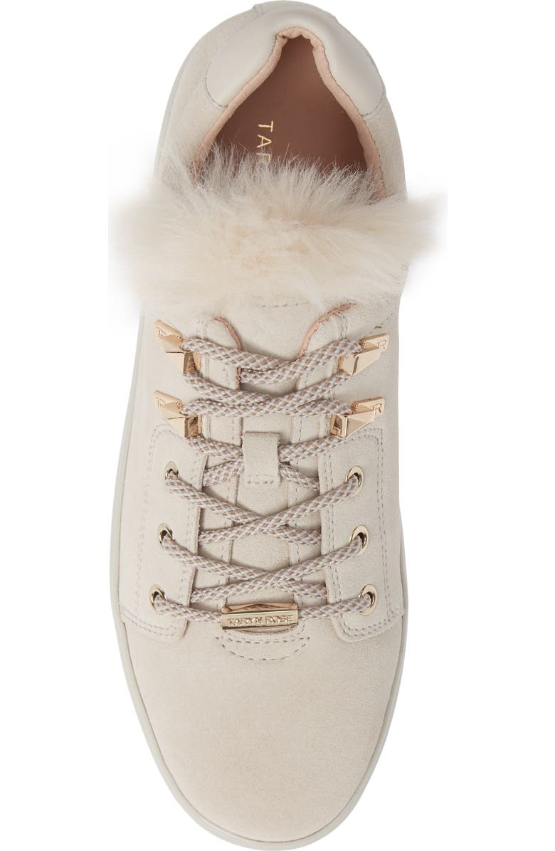 Taryn Rose Georgy Faux Fur Trim Weatherproof Sneaker, Alternate, color,