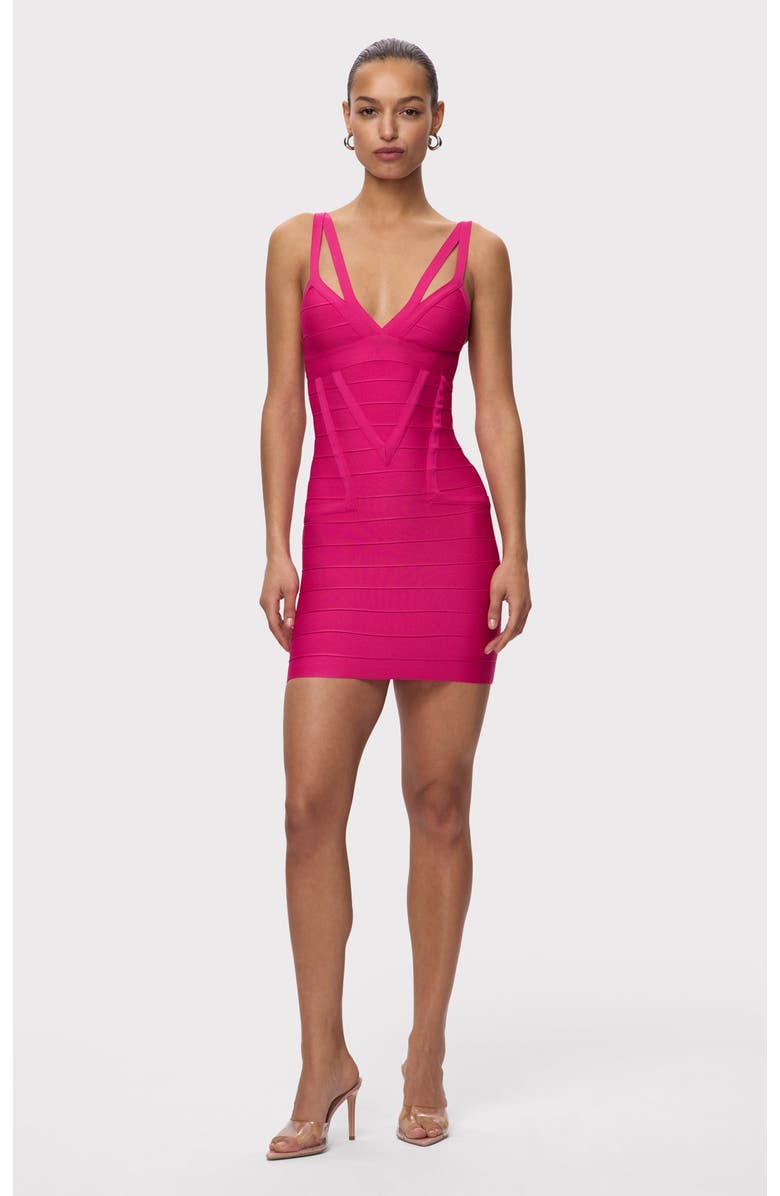 Herve Leger The Midnight Dress, Alternate, color, Punch