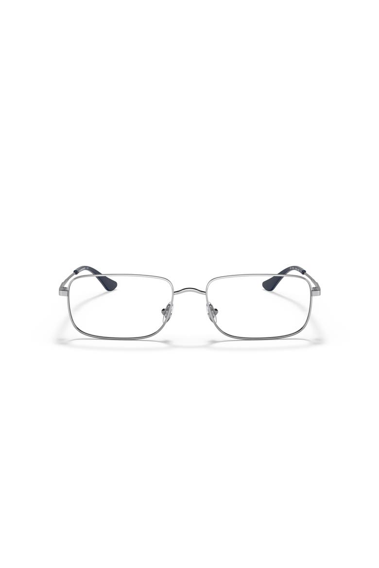 55mm Rectangle optical glasses, Alternate, color, Silver