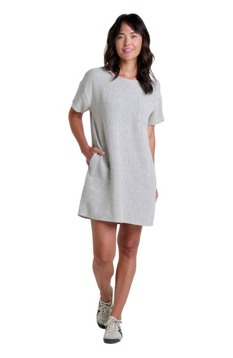 Tate Double Weave Short Sleeve Dress