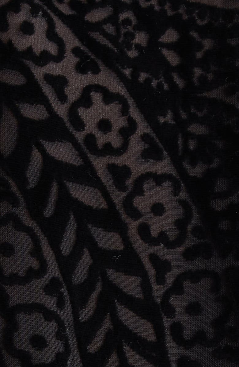 Etro Paisley Devoré Velvet Button-Up Shirt, Alternate, color, Printed Black Base