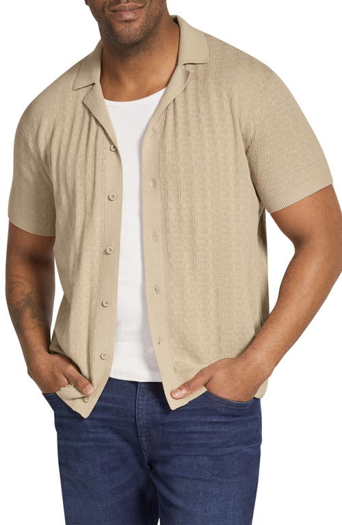 JOHNNY BIGG JOHNNY BIGG IBIZA SHORT SLEEVE CAMP COLLAR CARDIGAN