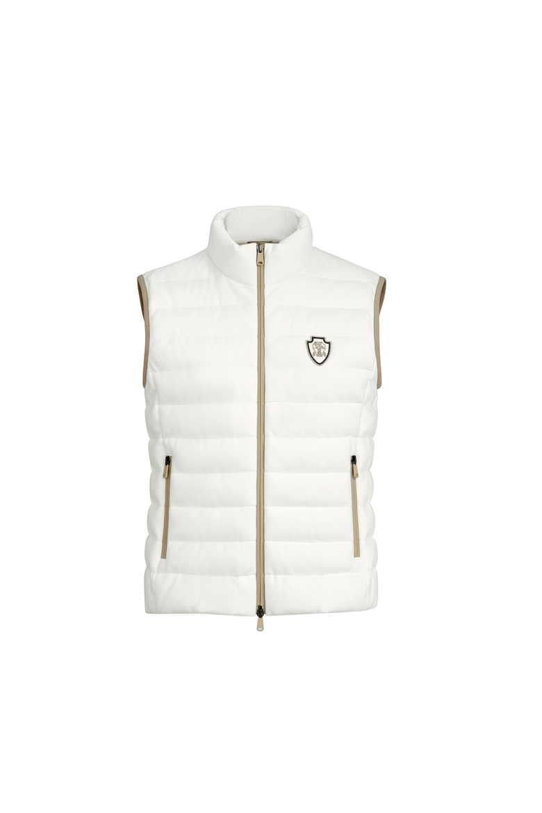 Down vest, Alternate, color, White