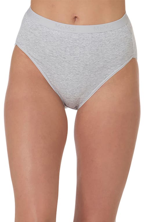Memoi Stretch Cotton 3-pack Briefs In Gray